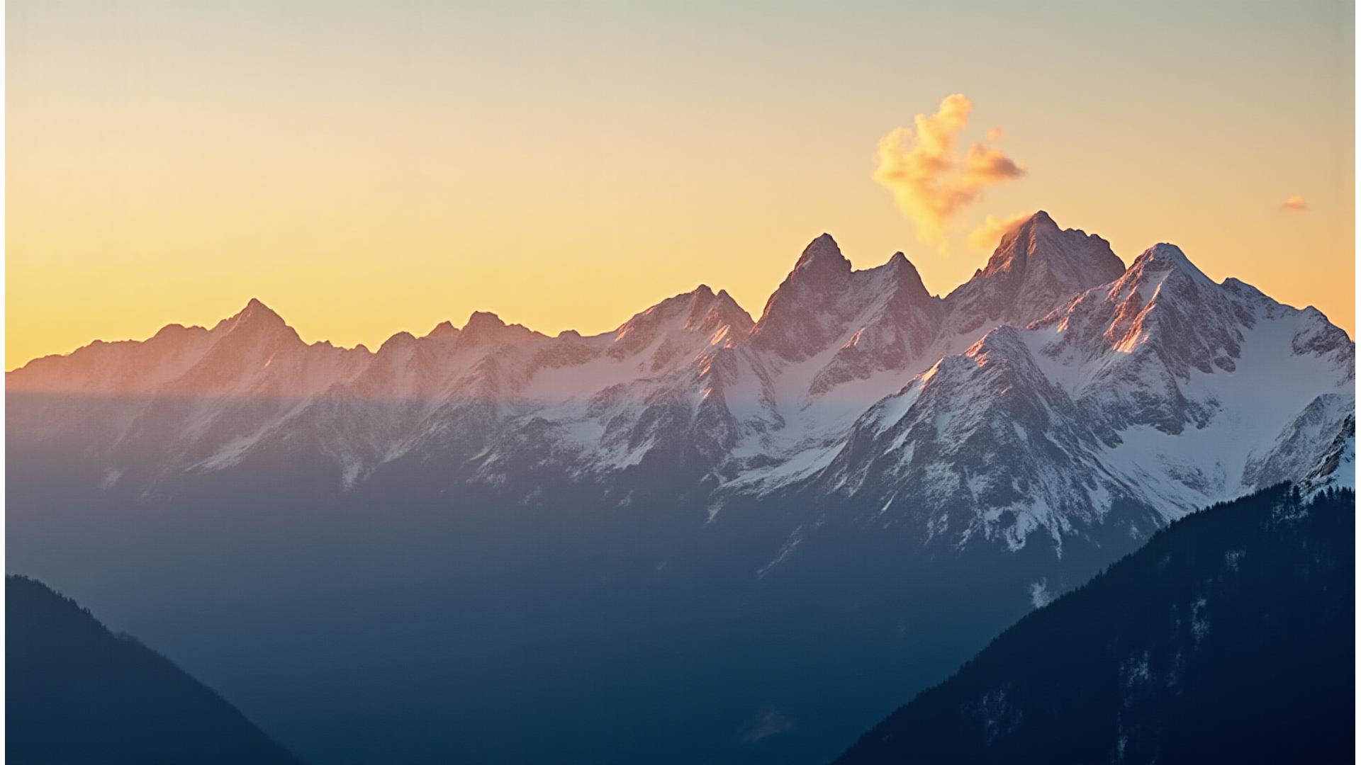 Atemberaubendes Panorama des Großglockners bei Sonnenaufgang, die höchsten Gipfel Österreichs in den österreichischen Alpen.
