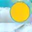 Wettersymbol: Sonne und Wolke